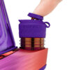 Finger pressing the purple Joystick Cap fitted to the gold 3DXL Chamber