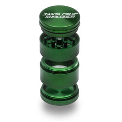 Santa Cruz Shredder 4-Piece Grinder (Small) green apart