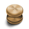 Vessel Basin storage container in Gold finish featuring a precision-engineered seal and magnetic-tension lid EU