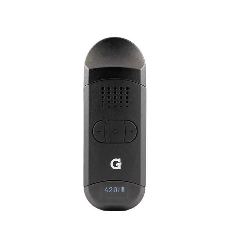Front view of the black G Pen Dash 2 vaporiser