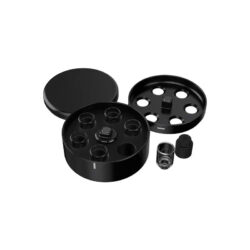 Arizer Go SRT Shell Case with removable insert holding Go Shell capsules