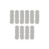stainless steel filters on white background