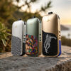Green AirVape Legacy Core shown with black fabric front panel