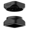 Open KRUSH KUBE 2.0 black grinder showing the teeth and chamber