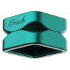 KRUSH KUBE 2.0 emerald green aluminium grinder, side view