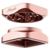 Rose Gold Krush Kube 2.0 XL Grinder separated to show the interior
