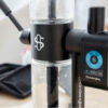 Close view of the Stündenglass Gravity Infuser and digital control unit