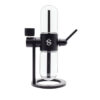 Side angle of the black Stündenglass Gravity Infuser and mouthpiece