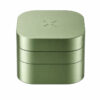 Greenstone PAX Grinder featuring a three-piece metal design with engraved PAX logo